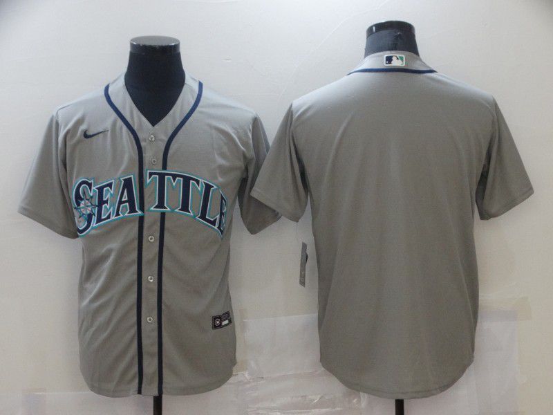 Men Seattle Mariners Blank Grey Game 2021 Nike MLB Jersey